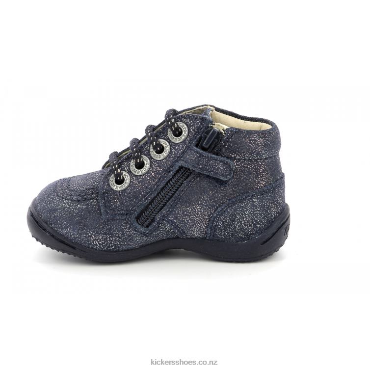 Kickers Kids Gulyflow Navy Metallized NPZDR894