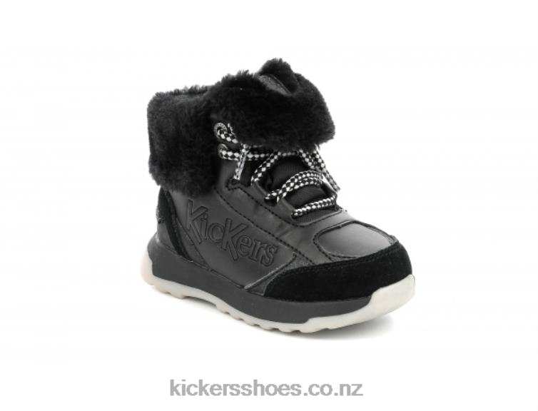 Kickers Kids Kickfluffy Black NPZDR857