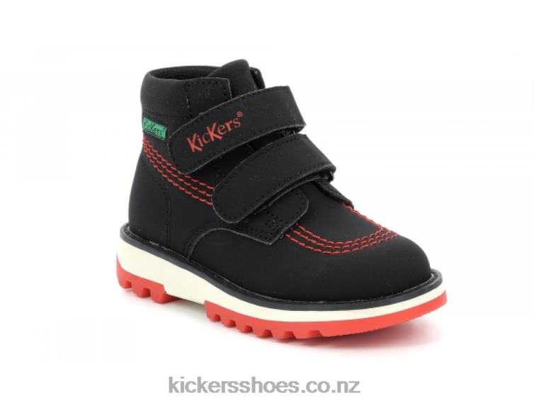 Kickers Kids Kickfun Shiny Black NPZDR811