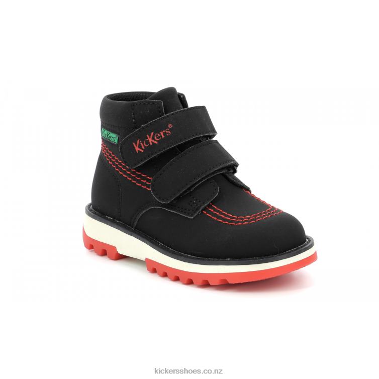 Kickers Kids Kickfun Shiny Black NPZDR811