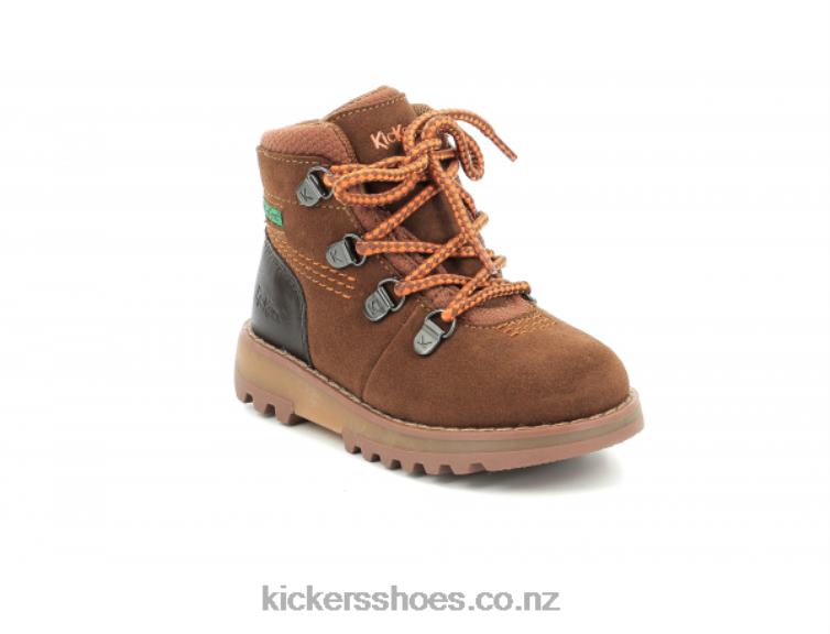 Kickers Kids Kicknature Brown Orange NPZDR816