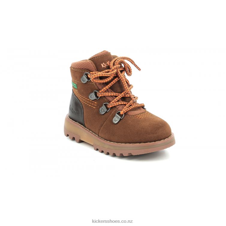 Kickers Kids Kicknature Brown Orange NPZDR816