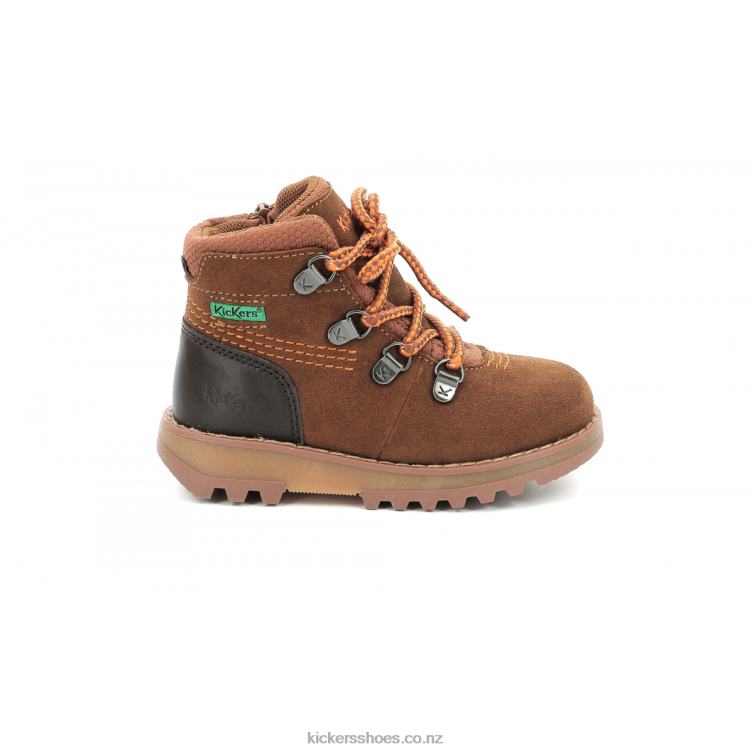 Kickers Kids Kicknature Brown Orange NPZDR816