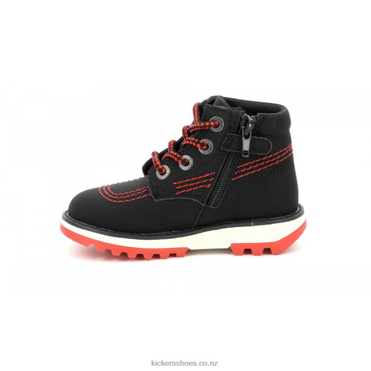 Kickers Kids Kickrally20 Shiny Black NPZDR818