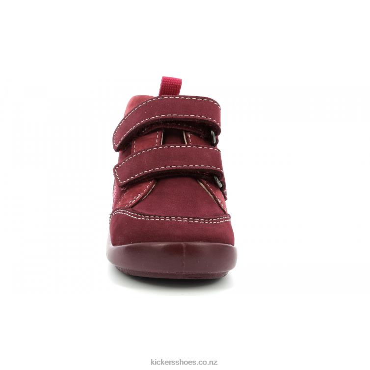 Kickers Kids Kinop Burgundy Pink Tricolor NPZDR928