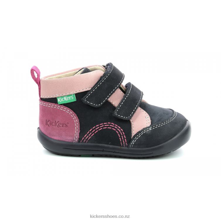 Kickers Kids Kinop Navy Pink Tricolor NPZDR927