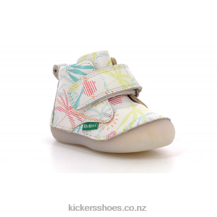 Kickers Kids Sabio White Sunshine NPZDR837