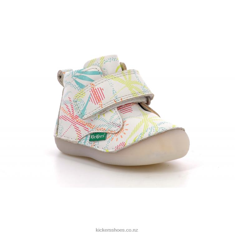 Kickers Kids Sabio White Sunshine NPZDR837