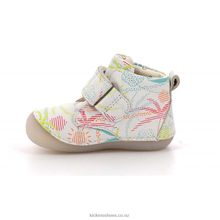 Kickers Kids Sabio White Sunshine NPZDR837
