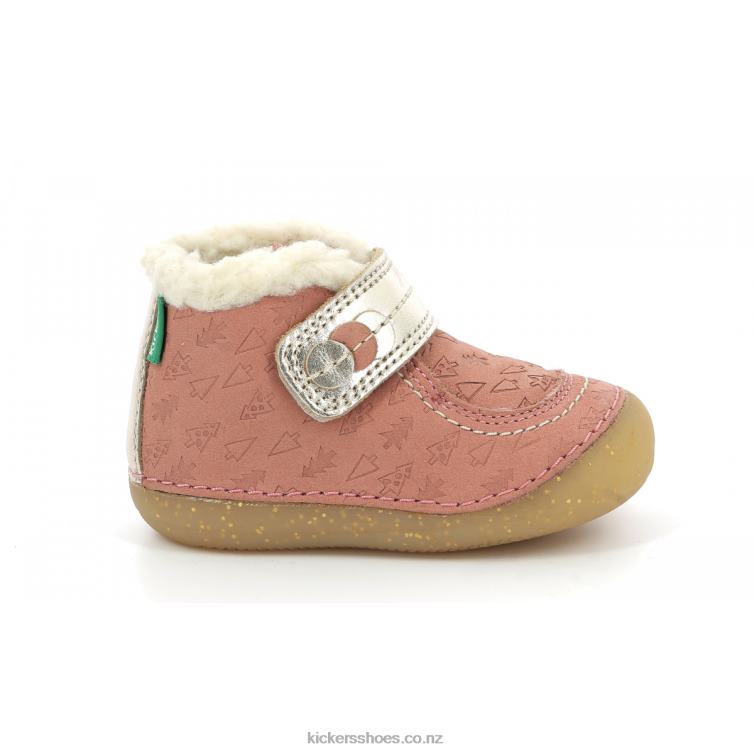 Kickers Kids So Schuss Pink Gold Fancy NPZDR827