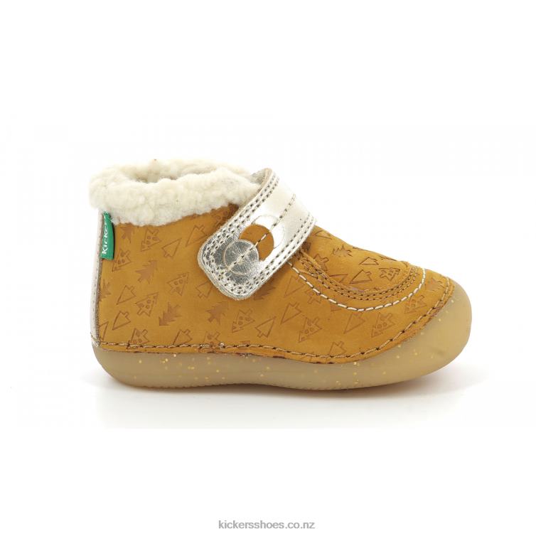 Kickers Kids So Schuss Yellow Gold Fancy NPZDR828
