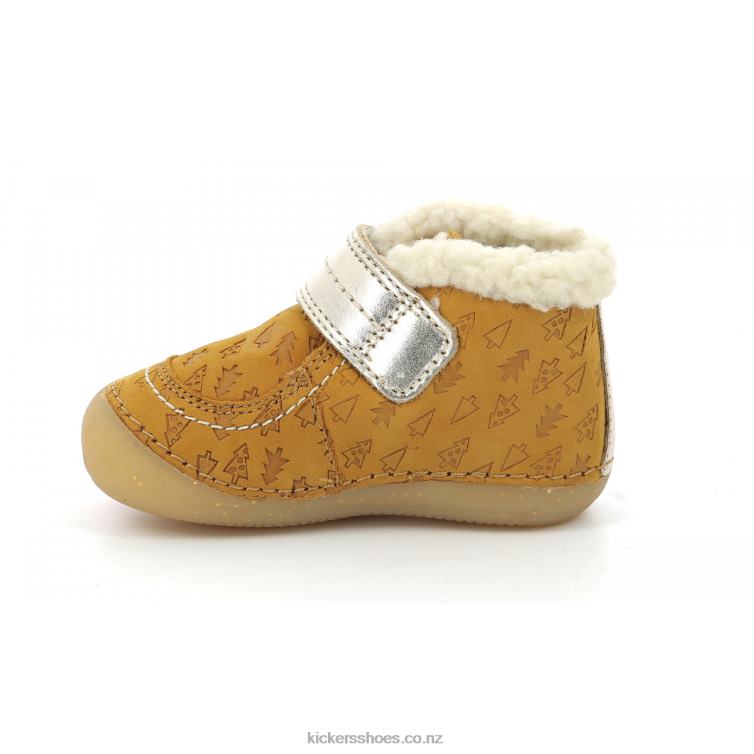 Kickers Kids So Schuss Yellow Gold Fancy NPZDR828