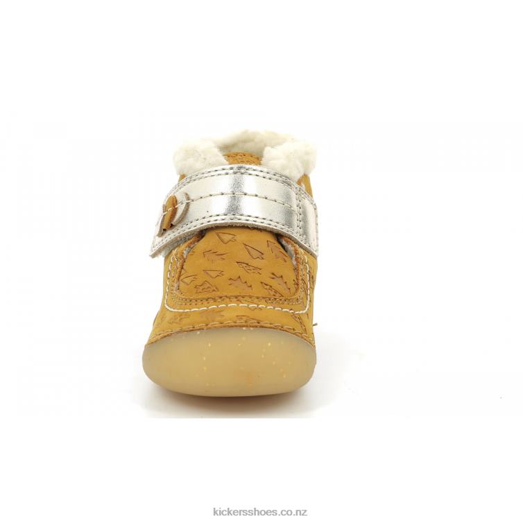Kickers Kids So Schuss Yellow Gold Fancy NPZDR828