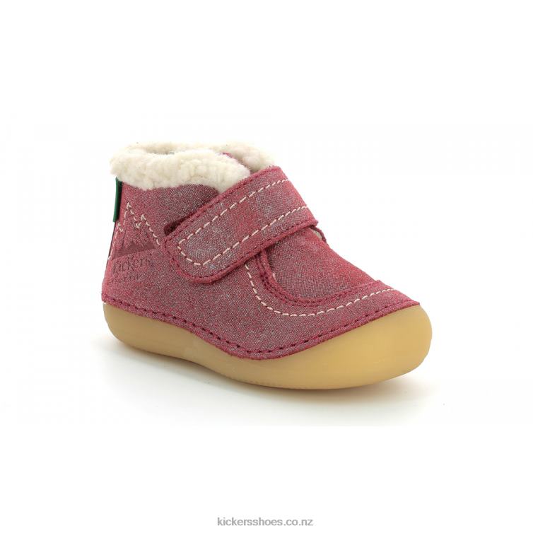 Kickers Kids Somoons Pink Glitter NPZDR836