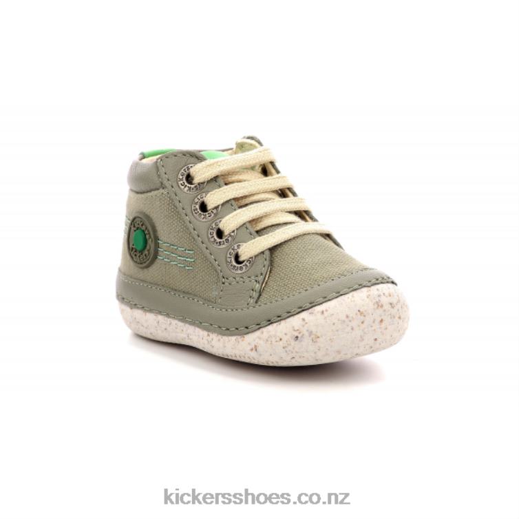 Kickers Kids Sonistreet Khaki Green NPZDR783