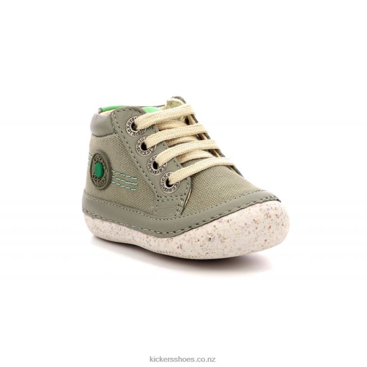 Kickers Kids Sonistreet Khaki Green NPZDR783