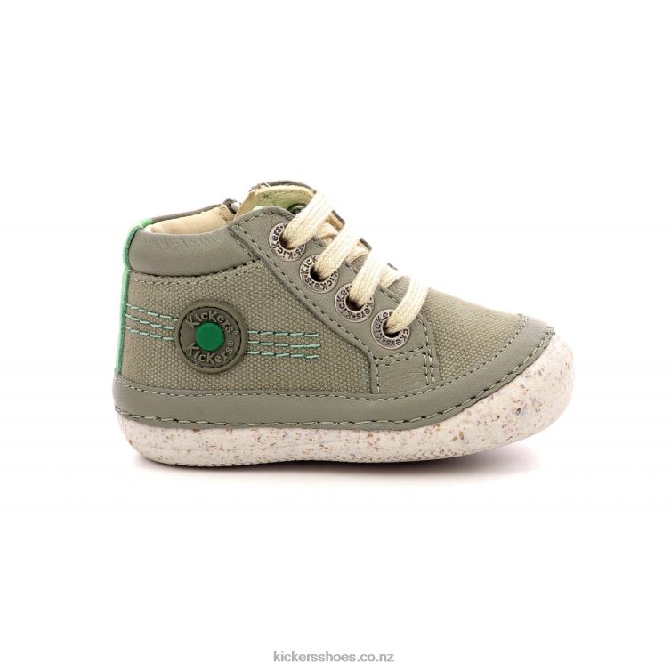 Kickers Kids Sonistreet Khaki Green NPZDR783
