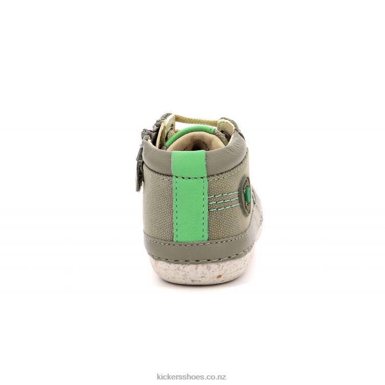 Kickers Kids Sonistreet Khaki Green NPZDR783