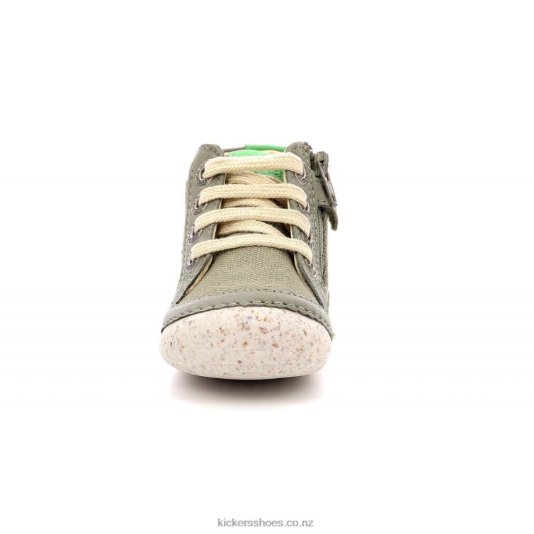 Kickers Kids Sonistreet Khaki Green NPZDR783