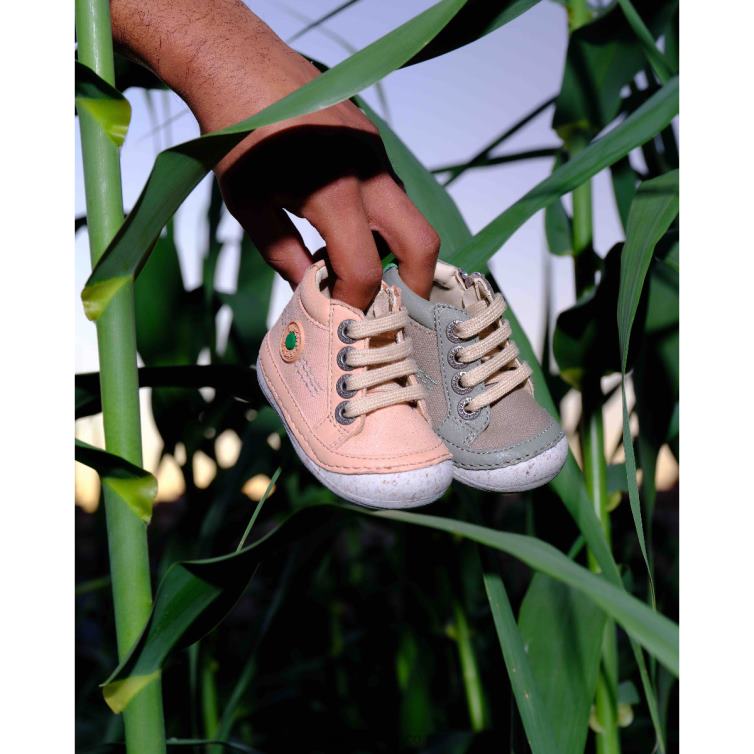 Kickers Kids Sonistreet Khaki Green NPZDR783