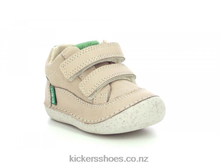 Kickers Kids Sostankro Beige Green NPZDR840
