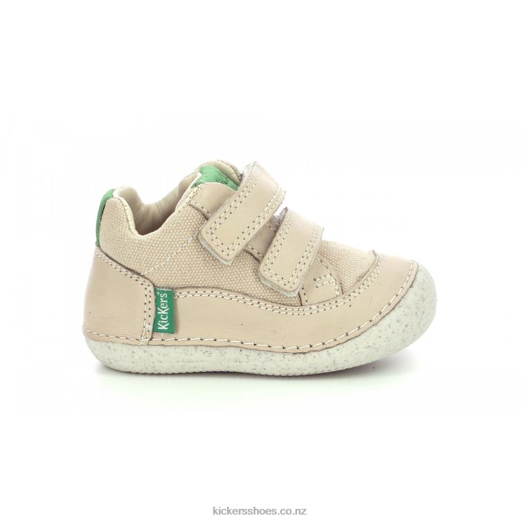 Kickers Kids Sostankro Beige Green NPZDR840