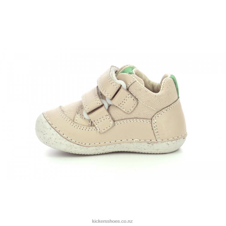Kickers Kids Sostankro Beige Green NPZDR840