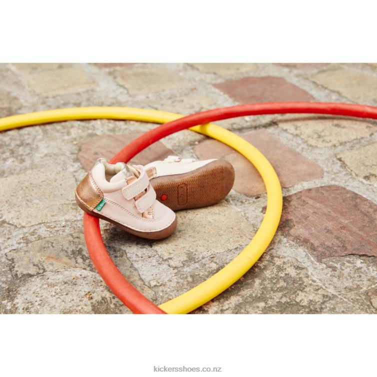 Kickers Kids Sostankro Light Pink Metal NPZDR889