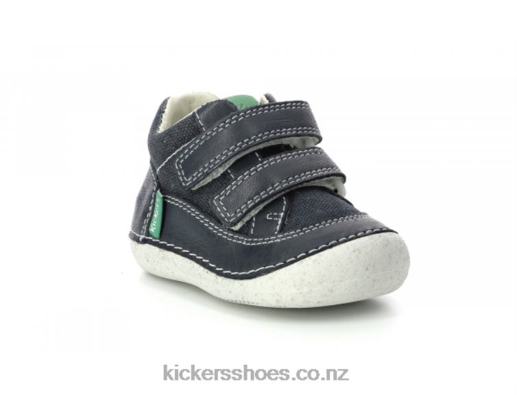 Kickers Kids Sostankro Navy Green NPZDR839