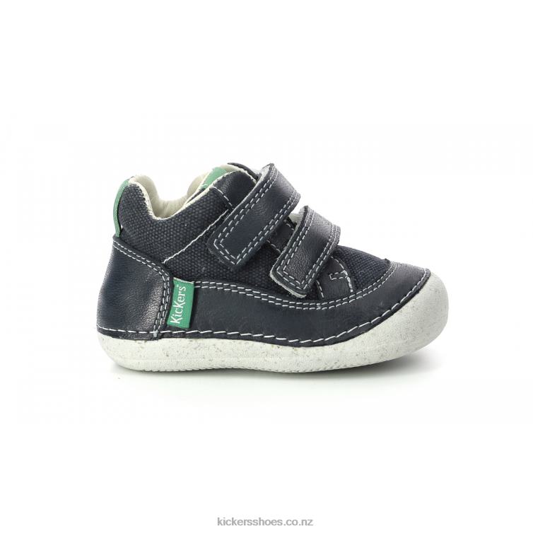 Kickers Kids Sostankro Navy Green NPZDR839