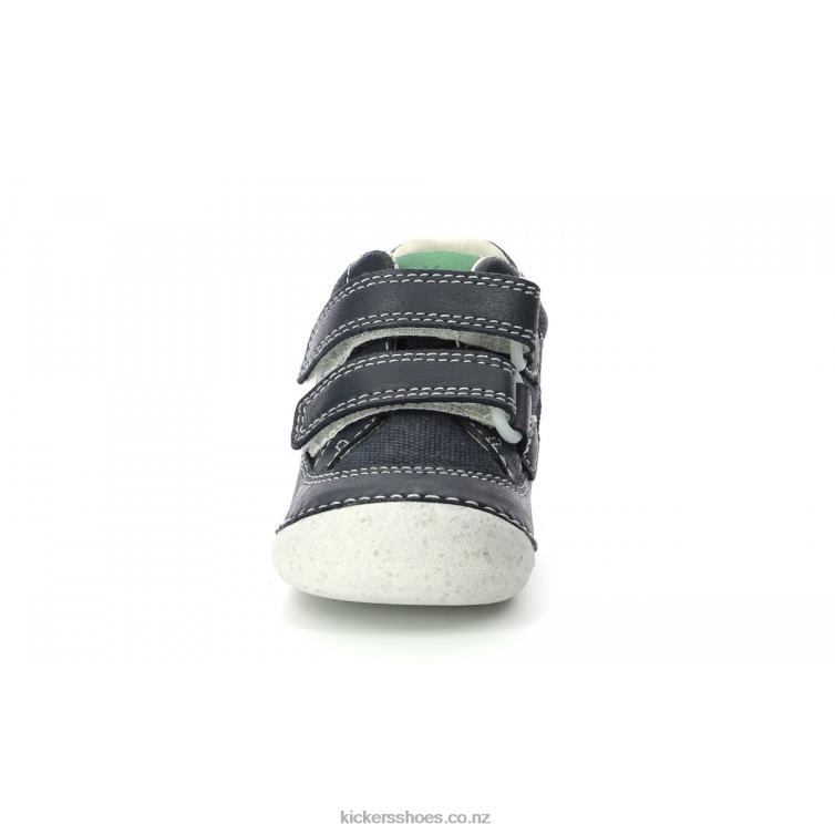 Kickers Kids Sostankro Navy Green NPZDR839