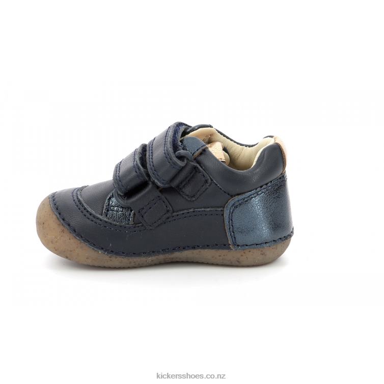 Kickers Kids Sostankro Navy Metal NPZDR890