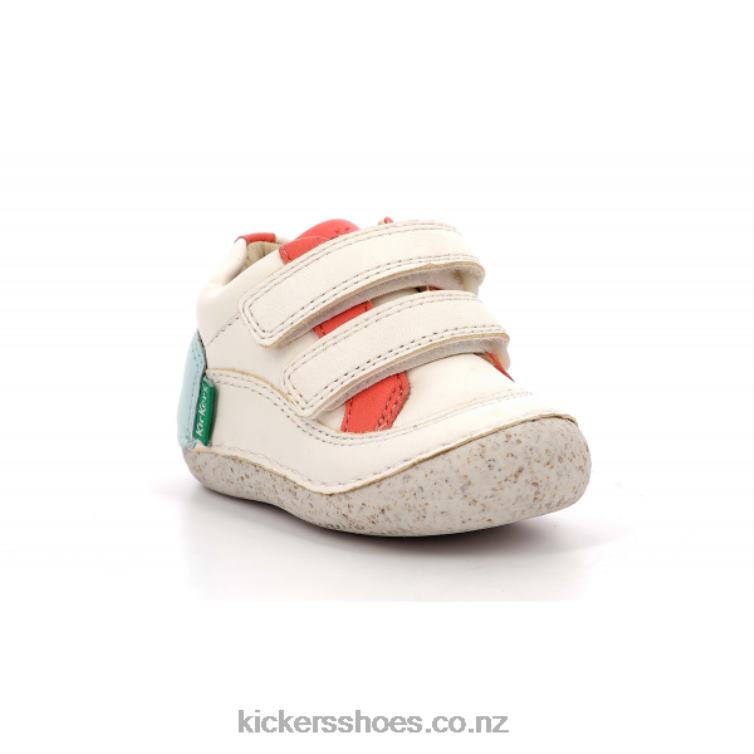 Kickers Kids Sostankro White Pink Blue NPZDR833