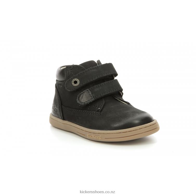 Kickers Kids Tackeasy Black NPZDR854
