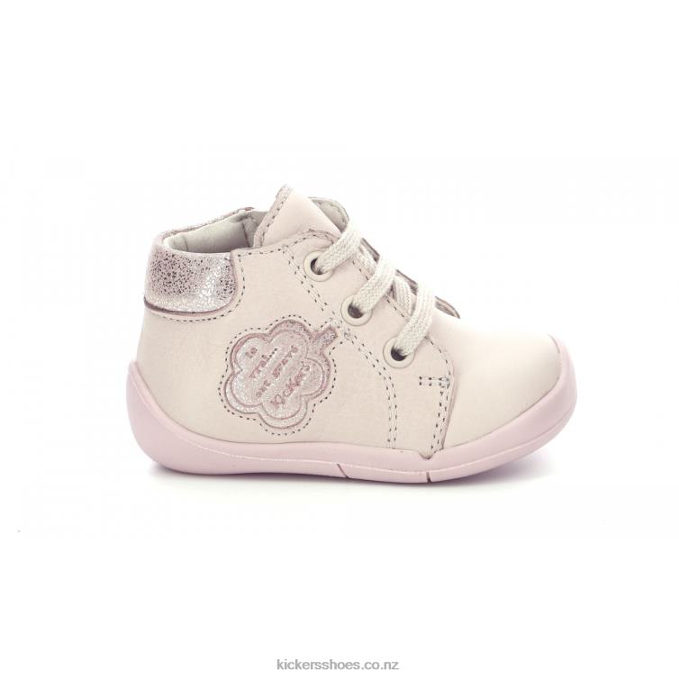 Kickers Kids Waouk Light Pink Metallized NPZDR887