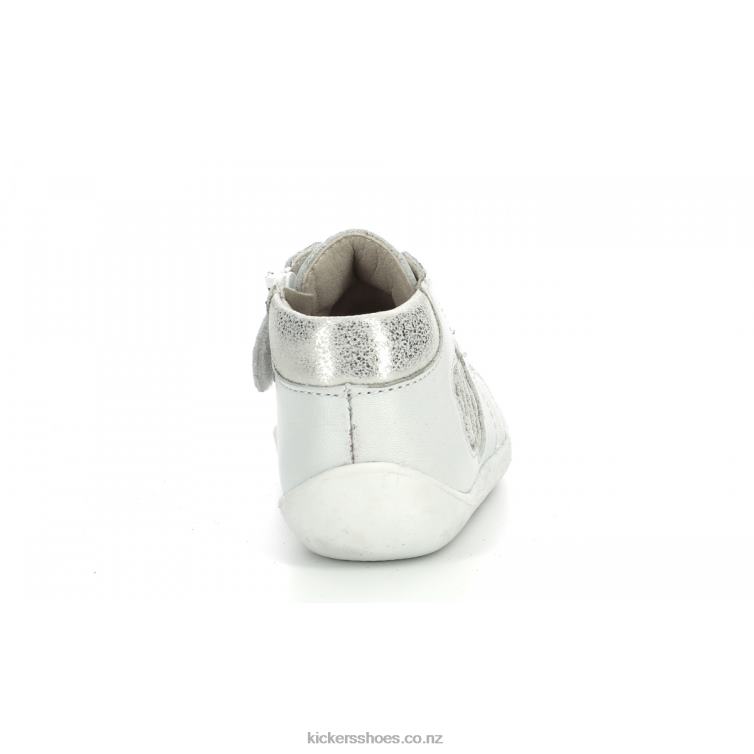 Kickers Kids Waouk White Metallized NPZDR888