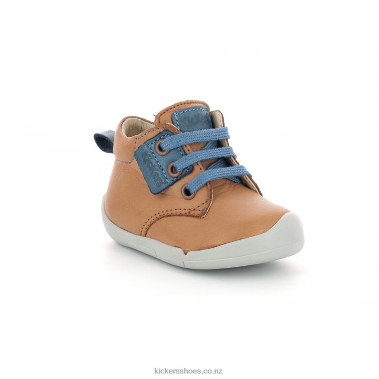 Kickers Kids Wazzap Camel Blue NPZDR803