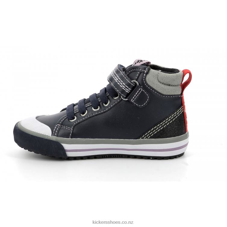 Kickers Kids Geckira Hi Navy Glitter NPZDR976