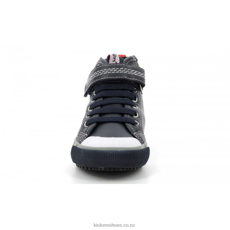 Kickers Kids Geckira Hi Navy Glitter NPZDR976