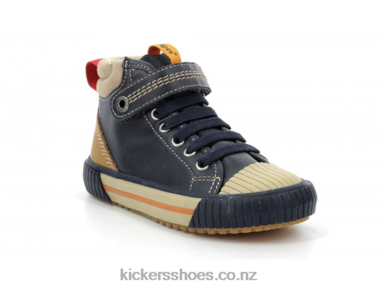 Kickers Kids Geckiro Hi Navy NPZDR997