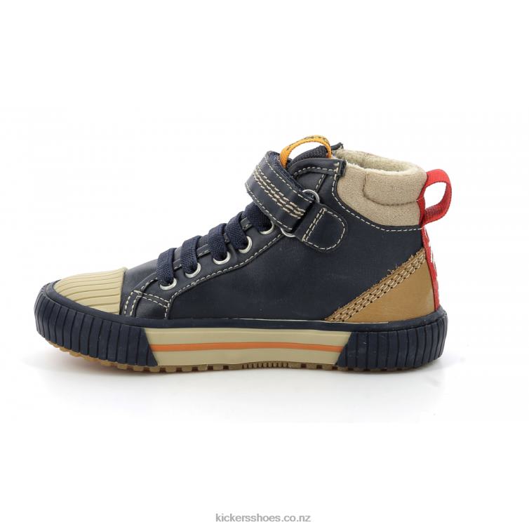 Kickers Kids Geckiro Hi Navy NPZDR997