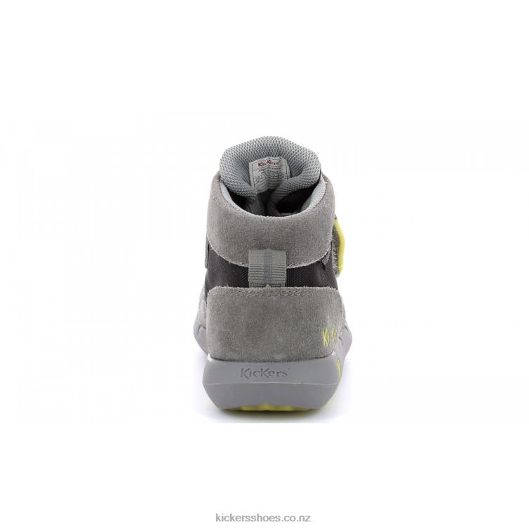 Kickers Kids Junibo Grey Green NPZDR965