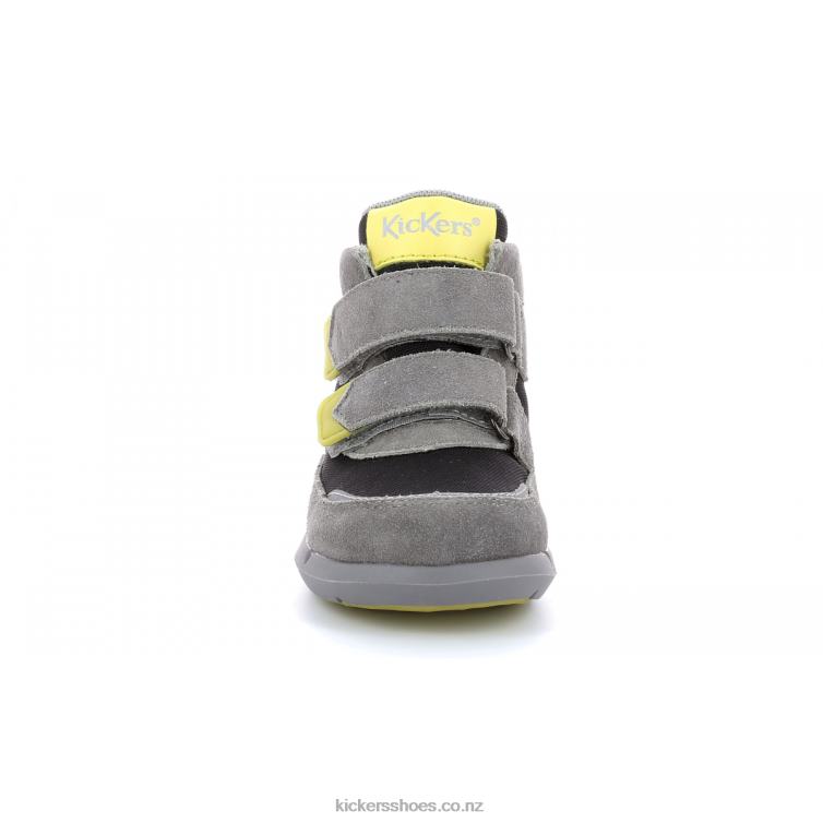 Kickers Kids Junibo Grey Green NPZDR965
