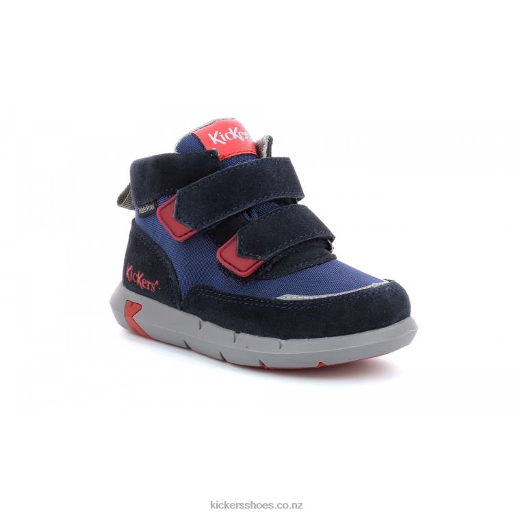 Kickers Kids Junibo Navy Red NPZDR968