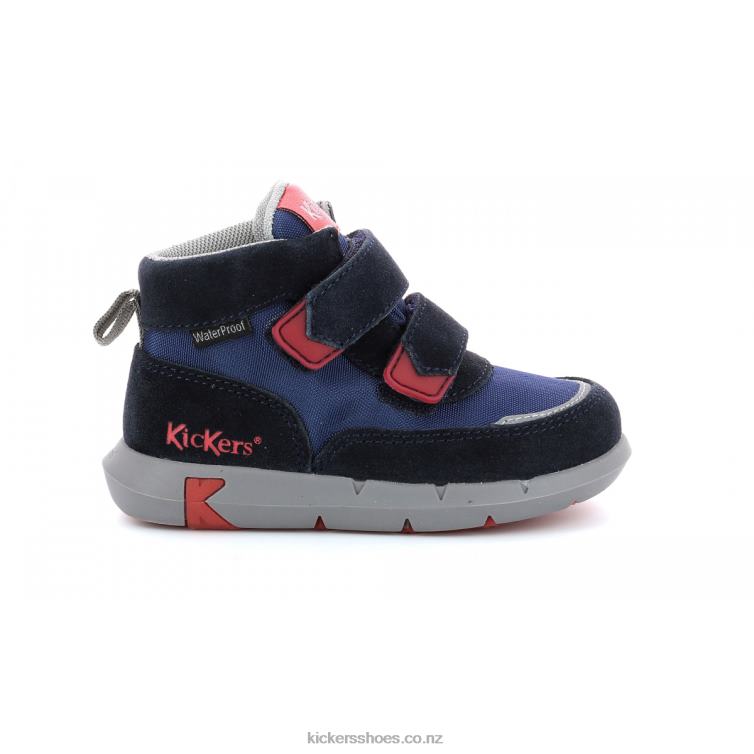 Kickers Kids Junibo Navy Red NPZDR968