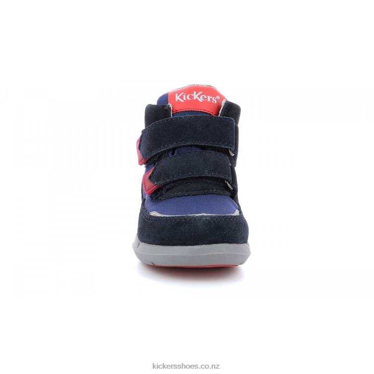 Kickers Kids Junibo Navy Red NPZDR968