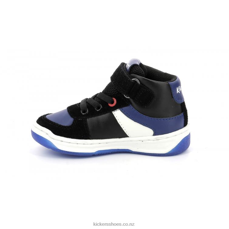 Kickers Kids Kickalien Black Blue White NPZDR1005