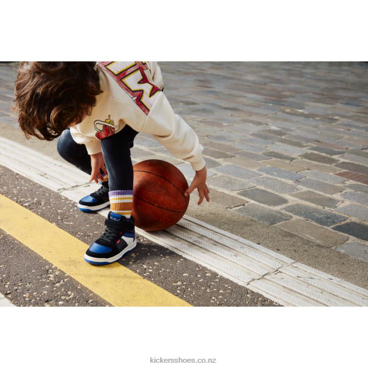 Kickers Kids Kickalien Black Blue White NPZDR1005