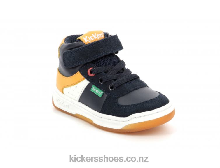 Kickers Kids Kickalien Navy White Orange NPZDR1008