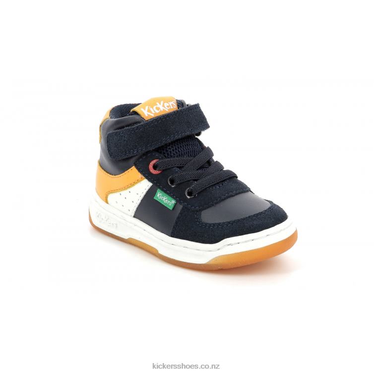 Kickers Kids Kickalien Navy White Orange NPZDR1008